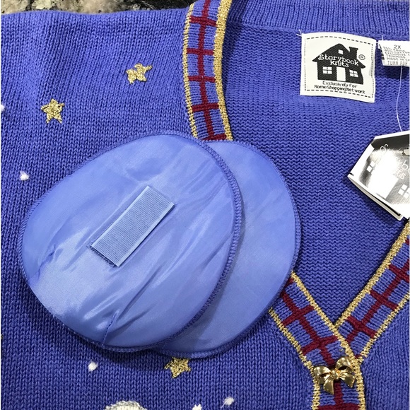 Storybook Knits #1643 Flights of Angels Christmas Cardigan - Women’s 2X NEW - Picture 8 of 11